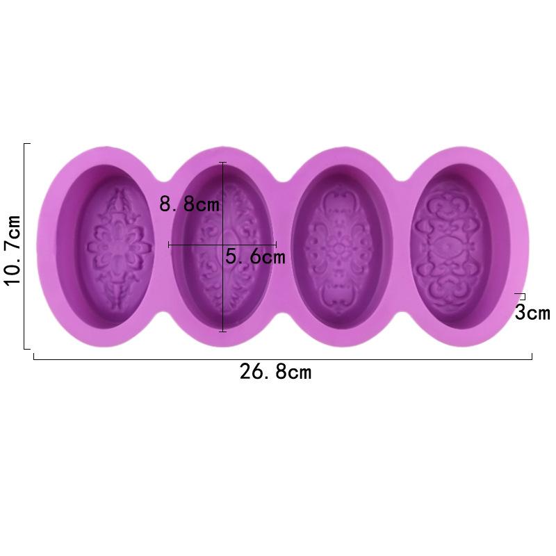 Handmade Soap Mold,Patterned Silicone Mold, Aromatherapy Plaster Mold,Cold Process Soap Mold,High-Temperature Resistant Food-Grade Silicone Cake Mold