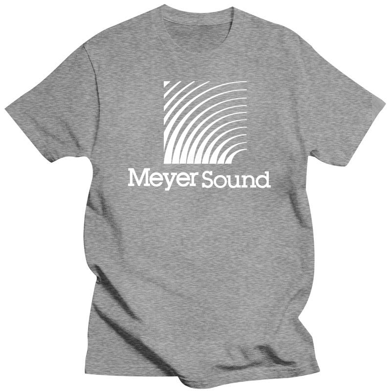 

Mens brand fashion cotton t-shirt Summer T shirts For Men New Cool MEYER SOUND Audio Speakers Mens Black Tee-Shirt Size S-3XL 4XL