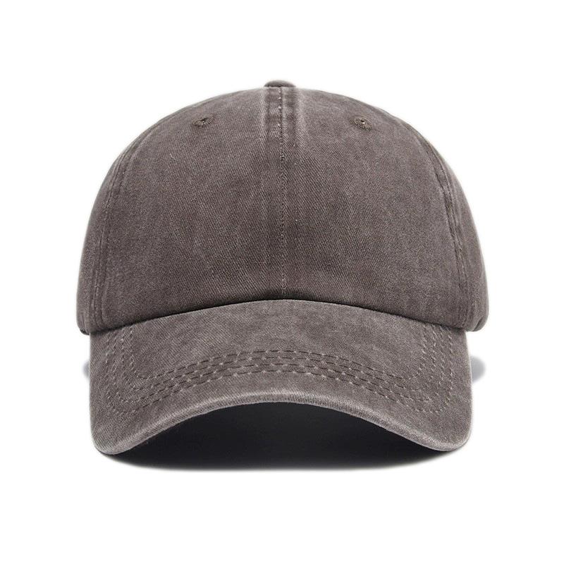 Washed Cotton Baseball Cap Vintage Women Men Hats Korean Style Street Trendy Cool Sunshade Riding Sports Cap Sun Hat Solid Color