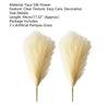 2Pcs Artificial Pampas Grass Exquisite Layout Props Faux Silk Flower No-watering Fluffy
