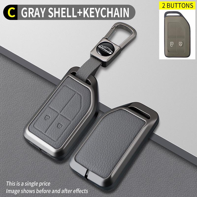 Volvo C-Type Elephant Grey Car Key Case