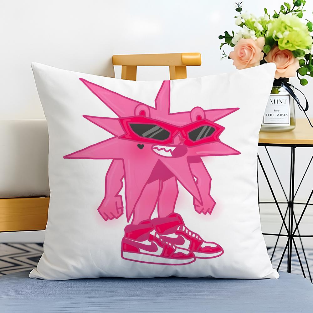 OOmar Courtz Cushion Cover Washable Linen Pillowcase Soft  for Sofa Bed Cozy Home Room Decor