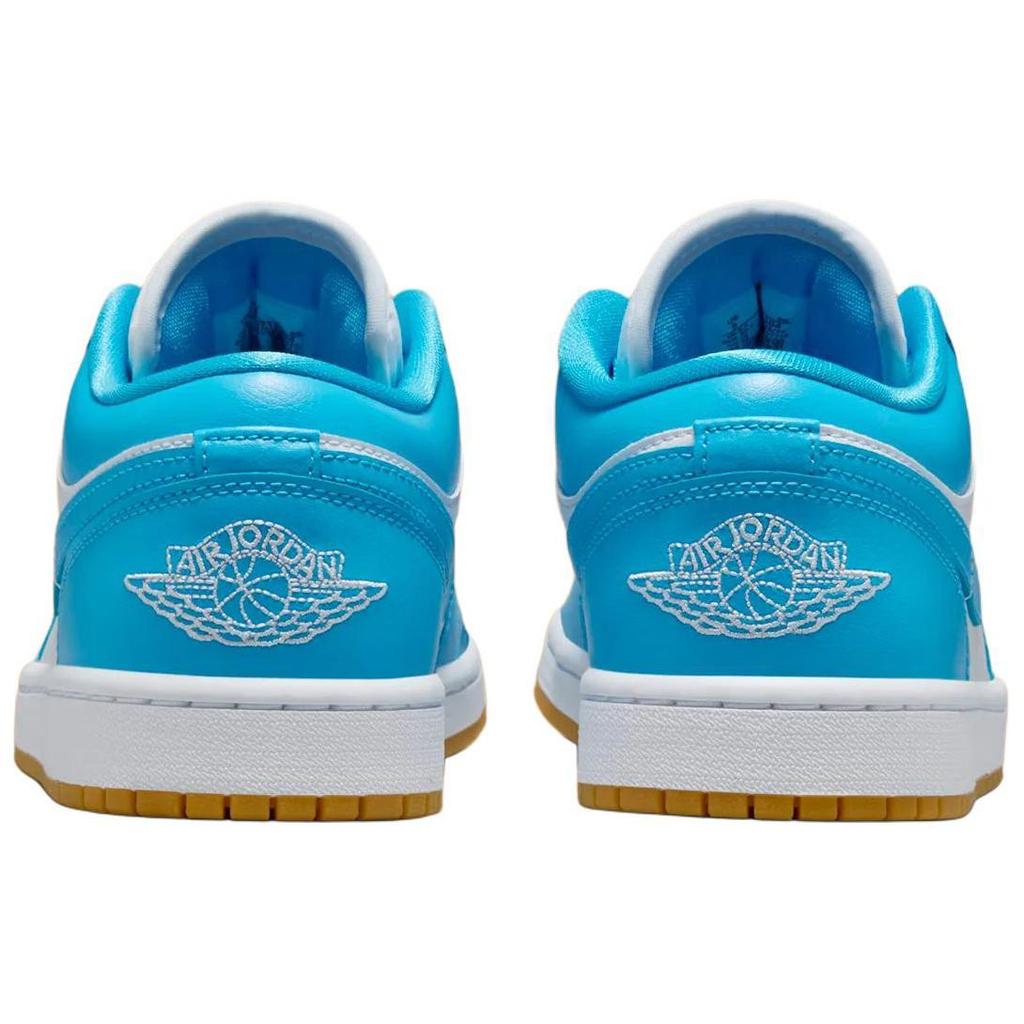 Air Jordan 1 Low Dark Powder Blue Gum Women Sneakers White Gum-Light-Brown DC0774-104
