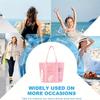 Beach Bags For Women Large Capacity Pool Bag Waterproof Mesh Fitness Handbag Portable Swimming Pouch For Water Bottle Sunglasses