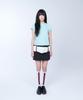Lailai Strapline Mini Skirt (Black)