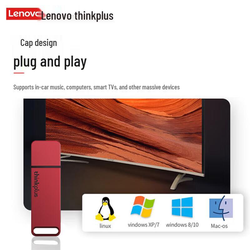 ThinkPlus Lenovo TU100 USB 3.1 Flash Drive