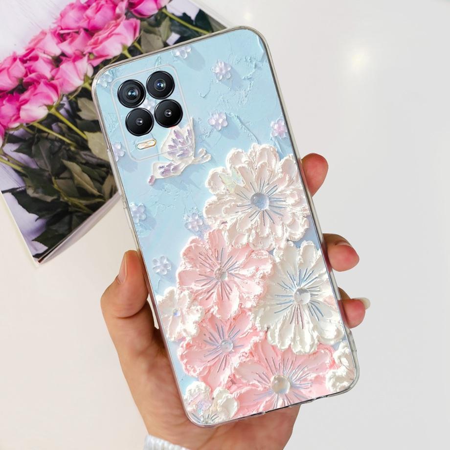 For Realme 8 8i 8Pro 4G 5G Phone Case Clear Soft TPU Silicone Back Cover Cool Cartoon Girly Bumper On Realme8 8 Pro Slim Coques