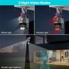ABUO-Outdoor PTZ Camera 9MP 4K HD 8X Hybrid Zoom Triple Lens Dual Screen Wifi IP Camera Alarm CCTV Surveillance EU-Plug Easy To