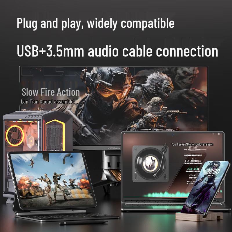 Founder C200 Desktop Stereo Speakers CN plug (adapter included)
