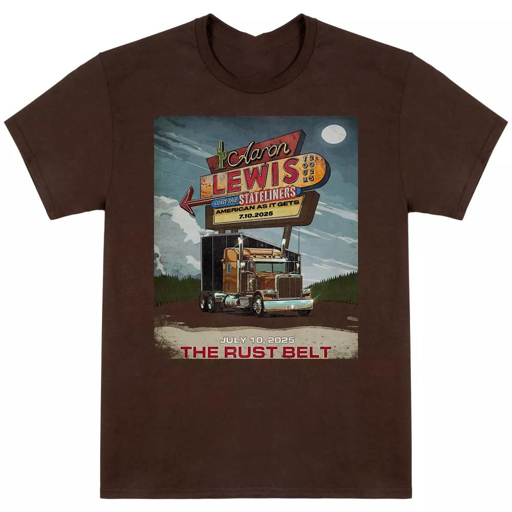 Aaron Lewis Tour 2025 THE RUST BELT T Shirt  Unisex T-Shirt S