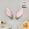 Animal Ear Long Rabbit Ears Headband Cute Decorative Headband Plush Bunny Ear Hair Hoop  Daily Wear