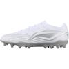 New LiNing MG Rubber Short Studs Artificial Ground Anti Slip Wear Resistant Soccer Shoes Men's White Silver YSFV025-4