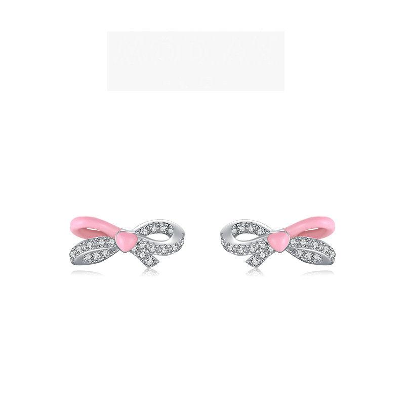 

Танциз стерлингового серебра 925 пробы циркон серьги серьги-капли для женщин подарки на свадьбу розовый