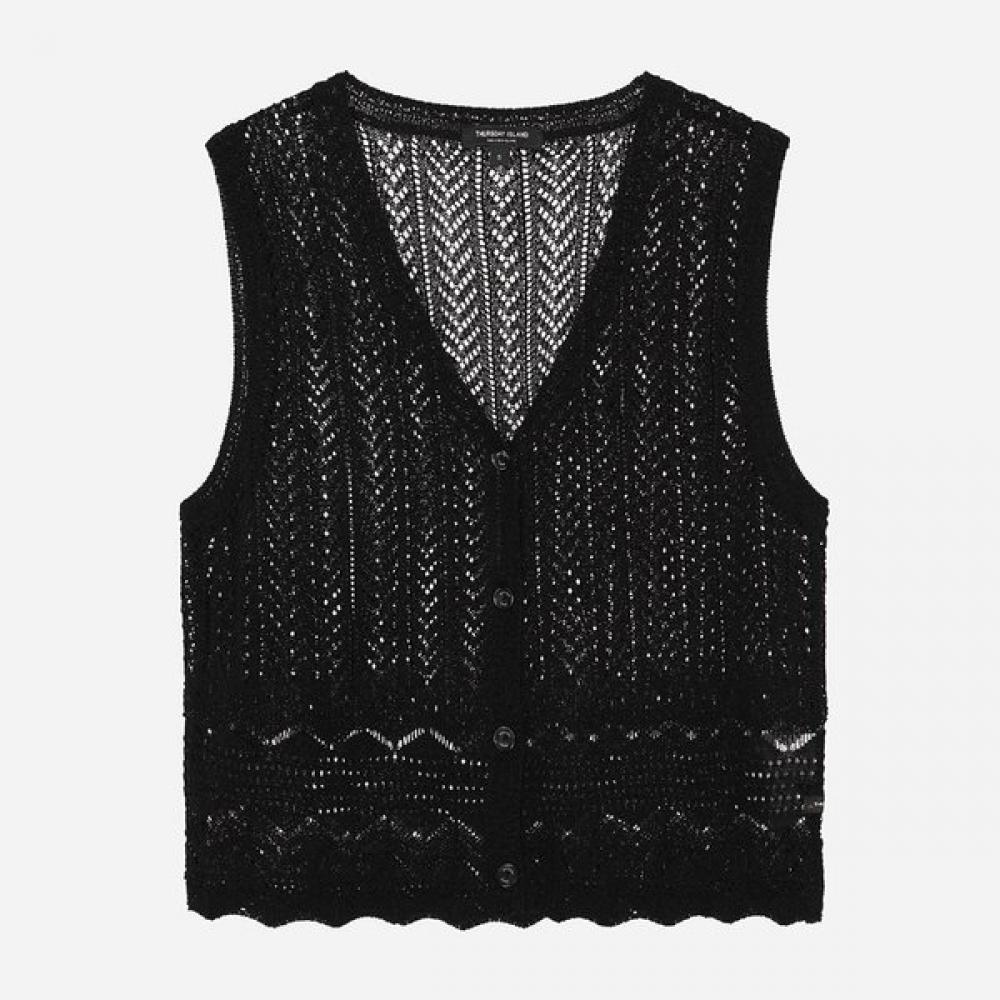 Thursday Island Unisex Crochet Knit Vest T264mvt244w