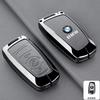 Zinc Alloy Leather Car Remote Key Case Cover for BMW 1 3 5 7 Series X1 X3 X4 X5 F10 F15 F16 F20 F30 F18 F25 M3 M4 E34 Sticker