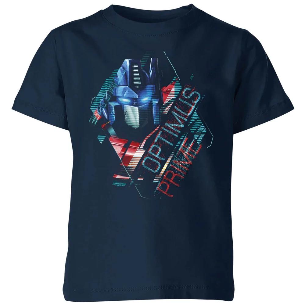 Transformers Optimus Prime Glitch Kids  T-Shirt - Navy - 3-4 Years 100