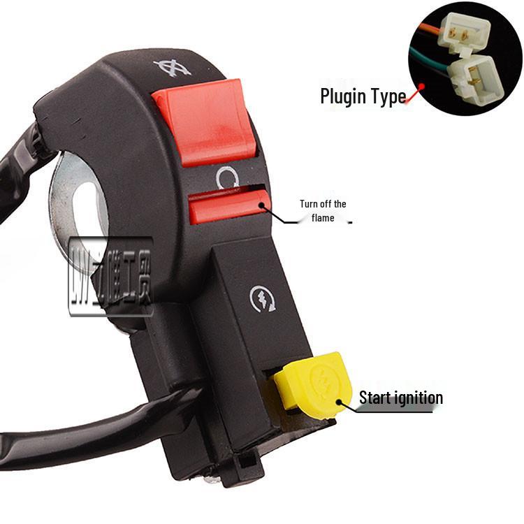 Universal Off-Road Ignition Switch for ATV, Beach Car, and Motorcycle Handlebars