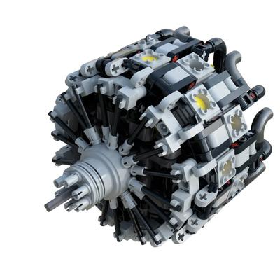 Nowy mechaniczny silnik MOC pakiet części budowlanych klocków DIY zabawki edukacyjne 584/ 223części 60208 2850 2851 61184 2853