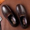 Mocassins Confortables pour Homme Mode Slip-on Chaussure de Conduite Antidérapante Chaussure d'Affaires Cuir Fait Main Chaussures Décontractées pour Homme Semelle Souple