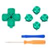 eXtremeRate Custom Metal ABXY Buttons for PS5 Custom Replacement Action and Directional Buttons for PS5 and Controllers Not D-Pad Controllers,