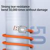 Zinc Alloy 6A Fast Charging TPE Liquid Silicone 120w Phone Charging Cable Data Cable