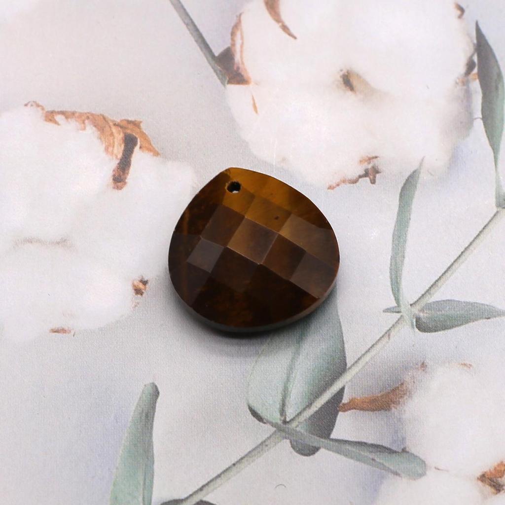 2Pcs Faceted Pendant Natural Stone Drop-Shaped Smalll Pendant For Jewelry Making DIY Earrings Beacelet Necklace Accessory