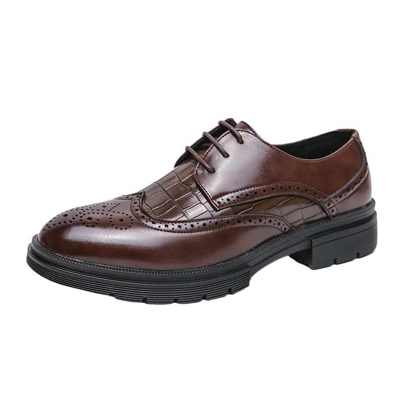 Fashion Wedding groom's shoes Fashionable gentleman retro classic style Formal office or party Plus Size 38-46 Adult Elegant Shoes Hot