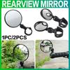 5cm/8cm 1 PC/2PCS  360 Degree Rotating Bicycle Rearview Handlebar Mirrors Cycling Rear View MTB Bike Silicone Handle Rearview Mirror