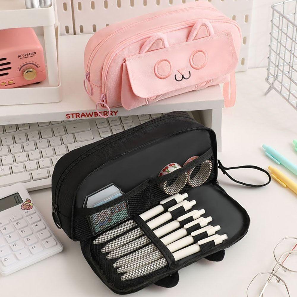 Multifunctional Pen Bag Large Capacity Pencil Case High Quality Pen Box  for School Office