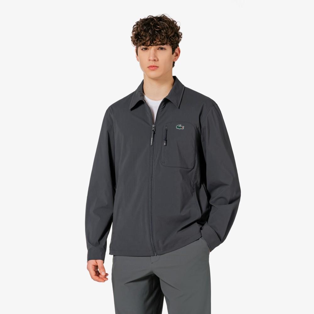 Lacoste Men's Woven Shirt-Style Jumper SH797E-56GS5T