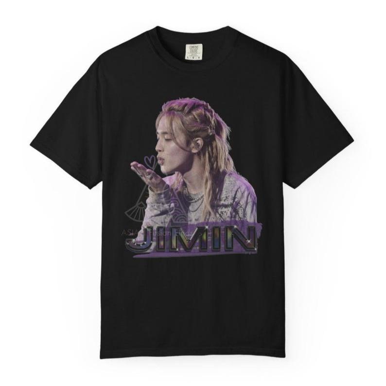 2026 Summer Hot Sale BTS Jimin Inspired Braided Hair Arirang Concert T-shirt Unisex Hip Hop Y2K Gothic Hip Hop Streetwear T-shirt