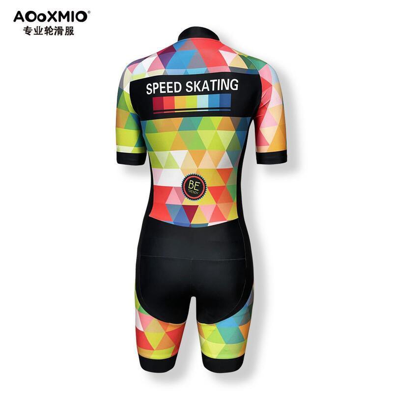Kids Adult Cycling Roller Skating Speed Suit Quick-Dry Stretch Breathable Sportswear Unisex