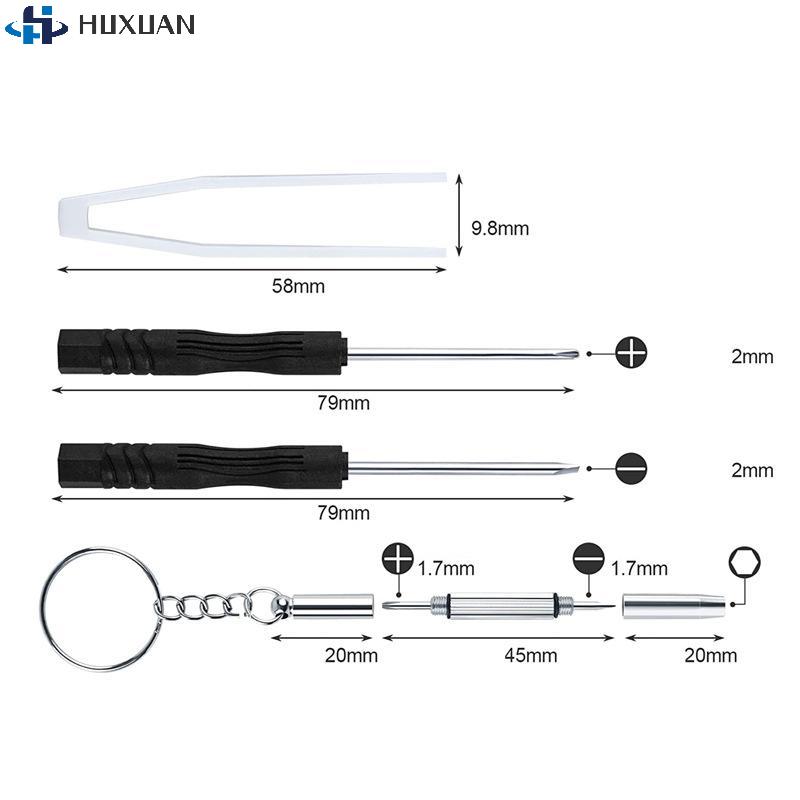 500Pcs Eyeglasses & Sunglass Repair Tool Kit with Assorted Screws Nose Pads Screwdriver And Optical Part for GlassesMaintenance