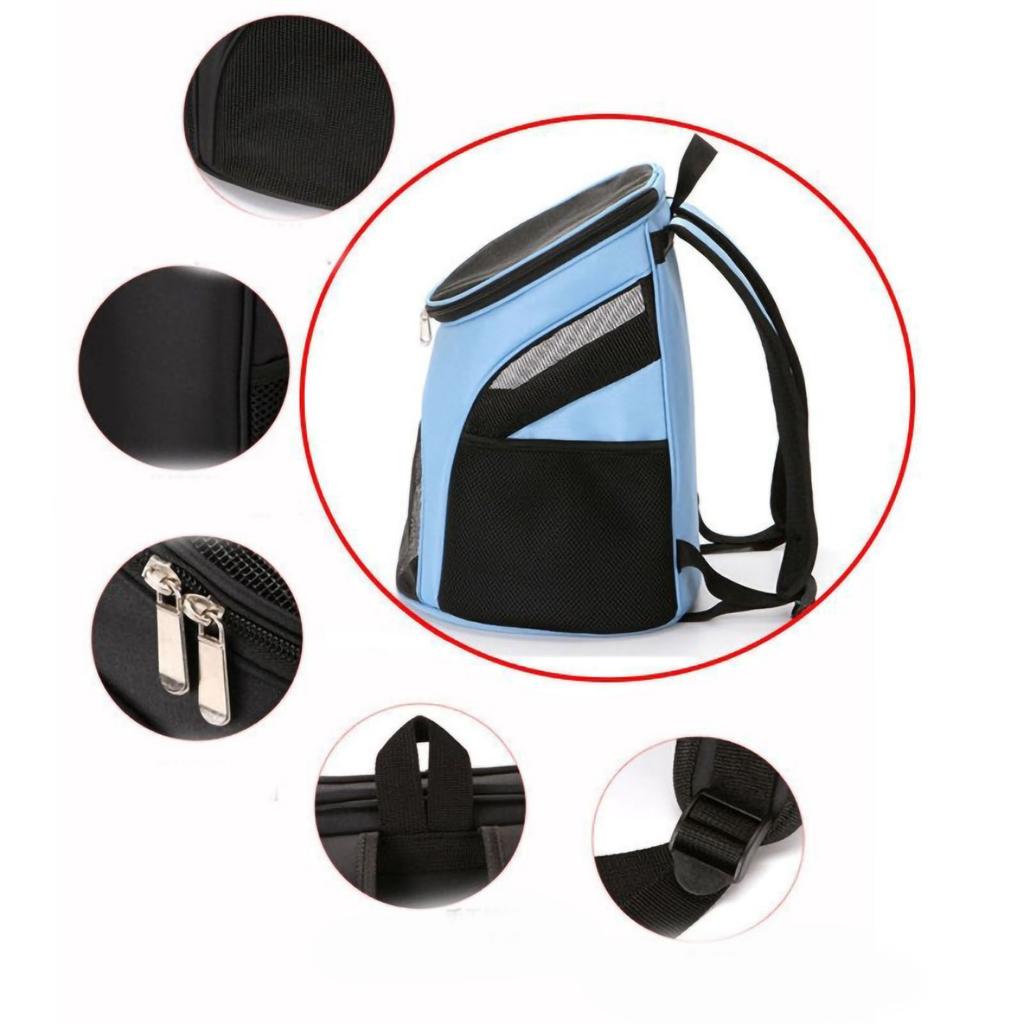 Pet Breathable Backpack Shockproof Foldable Cat Travel Carrier with Carry Handle for Pets Cats S (30x25x35cm