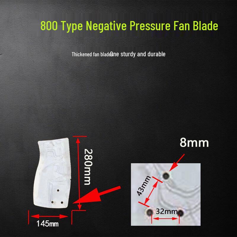 Yunduo 800 Negative Pressure Exhaust Fan Blade Kit