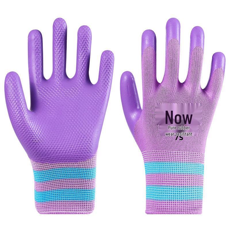 Małe Rękawice Robocze Damskie: Wytrzymałe, Antypoślizgowe, Gumowane Rękawice Robocze