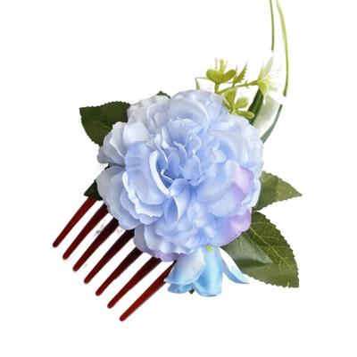 Vintage Side Clip Flower Hair Comb Hair Clip Tooth Inserted Thai Hair Accessories Ethnic Style Styling Tools Flower Hairpin Girl