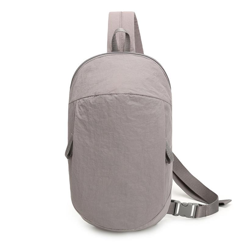 Crossbody Bag Outdoor Sports Chest Bag Large Capacity Solid Color Shoulder Bag