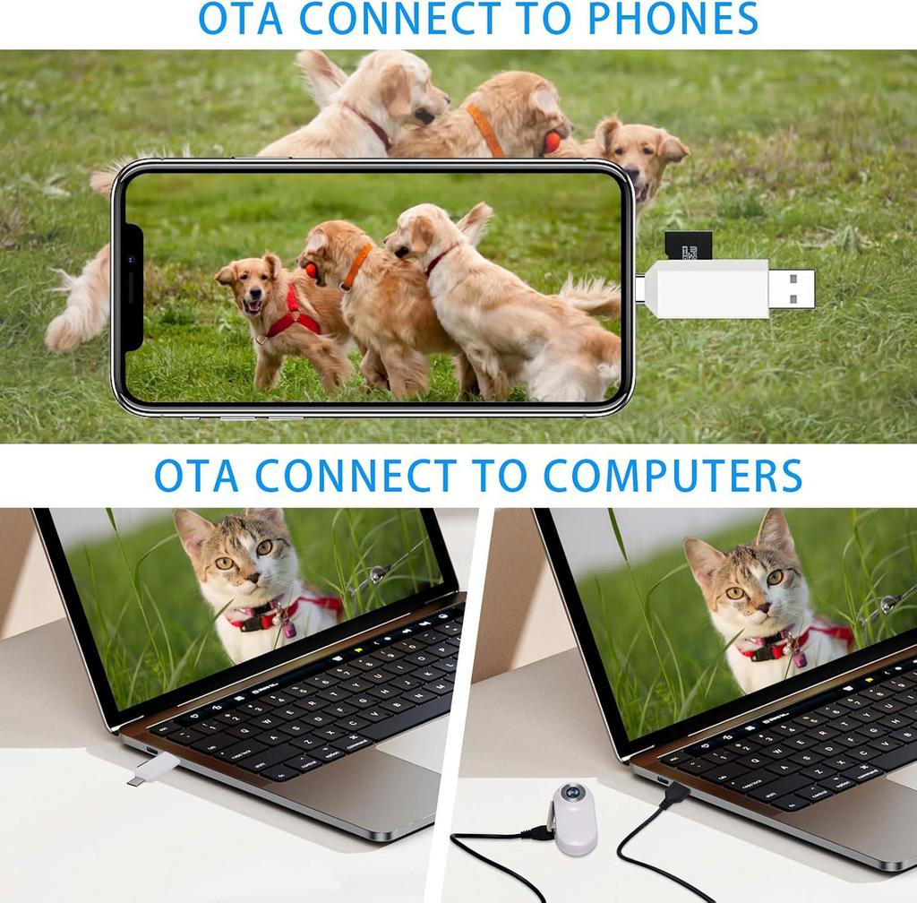 Adjustable Angle Pet Vlog Camera for Cats & Dogs
