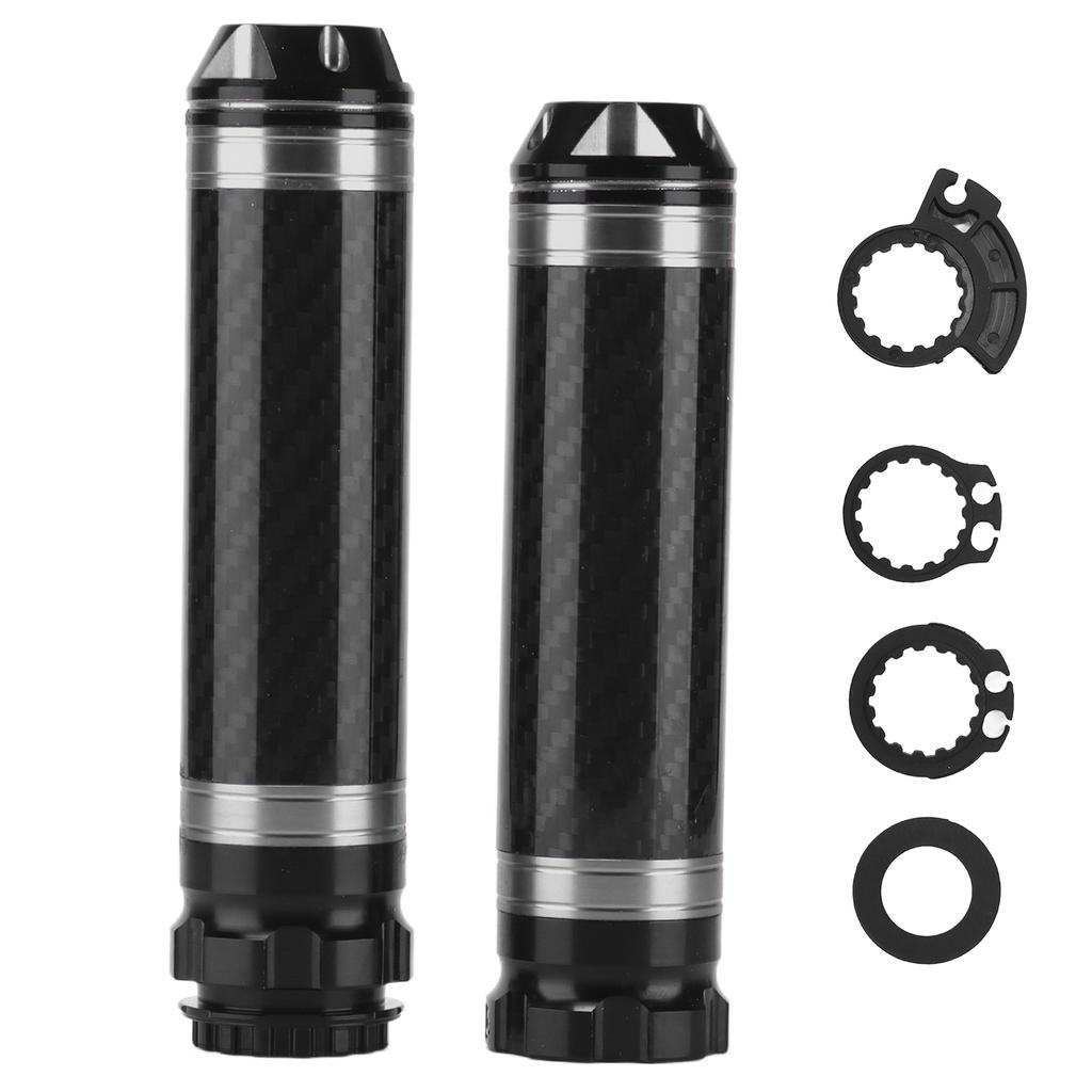 2PCS Motorcycle Handle Bar Grip Cover Carbon Corrosion Resistant Waterproof for 7Celsius8in Handlebar