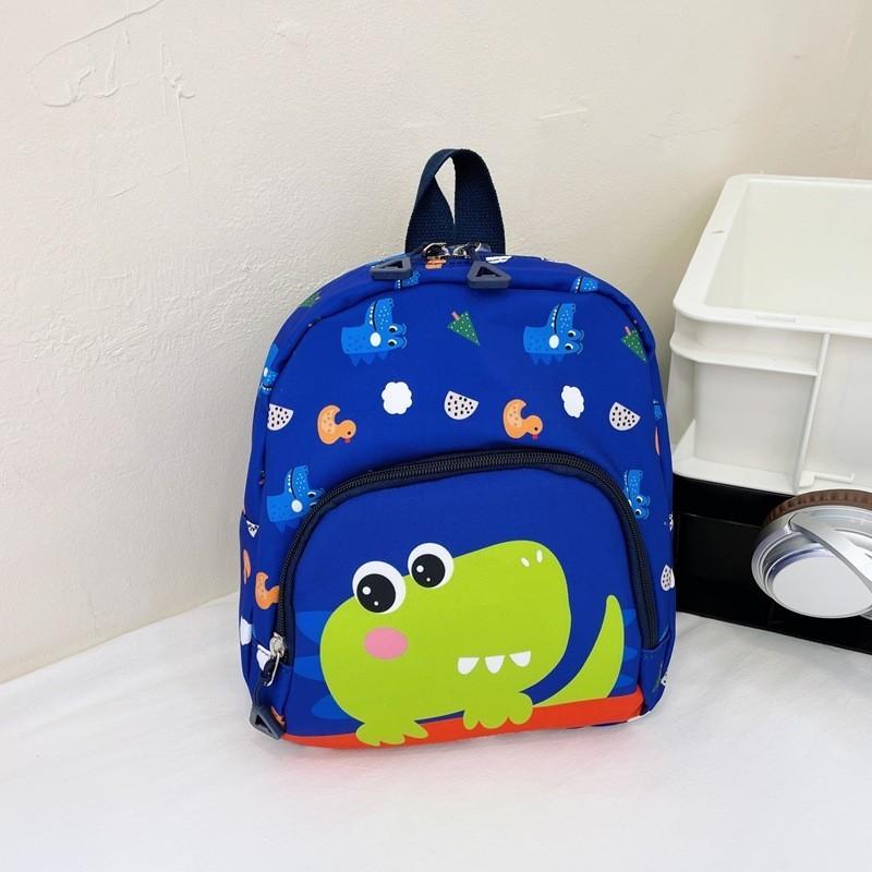 Cute Cartoon Dinosaur Mini Backpack For Toddlers Breathable Nylon Material