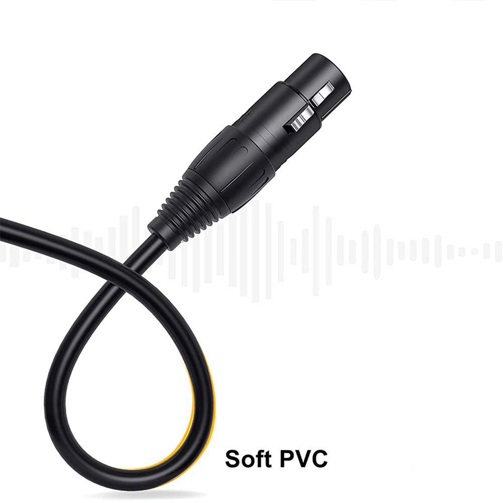 2 x Dual XLR Female to Male Mic Combiner Y Cord Microphone Splitter Cable  0.3m