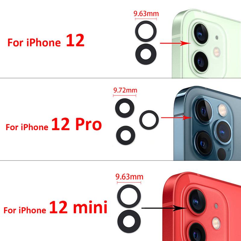 NEW Replacement Camera Glass Lens Back Rear Camera Glass Lens With Glue Sticker For IPhone 11 12 13 14 Pro Max Mini 15 Plus