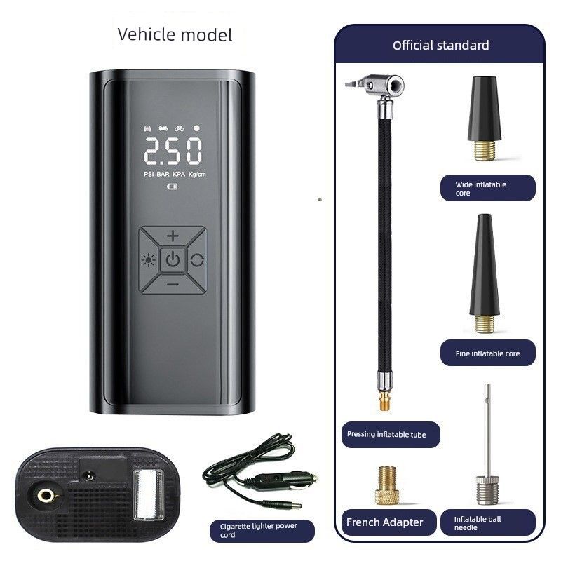 Vehicle Air Pump Wireless Convenient Automobile Air Pump Tire G Tire Pump High Power Car Digital Display Air Pump Car version