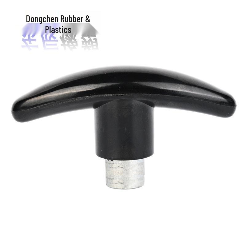 Black Bakelite T-Type Machine Handle with External Thread