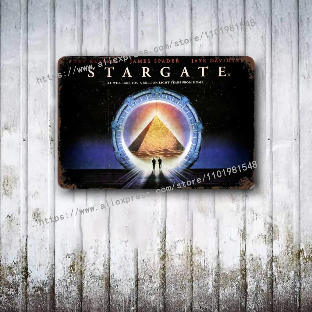 Stargate SG-1 TV Show Metal Decor Poster Vintage Tin Sign Metal Sign Decorative Plaque for Pub Bar Man Cave Club Wall Decoration