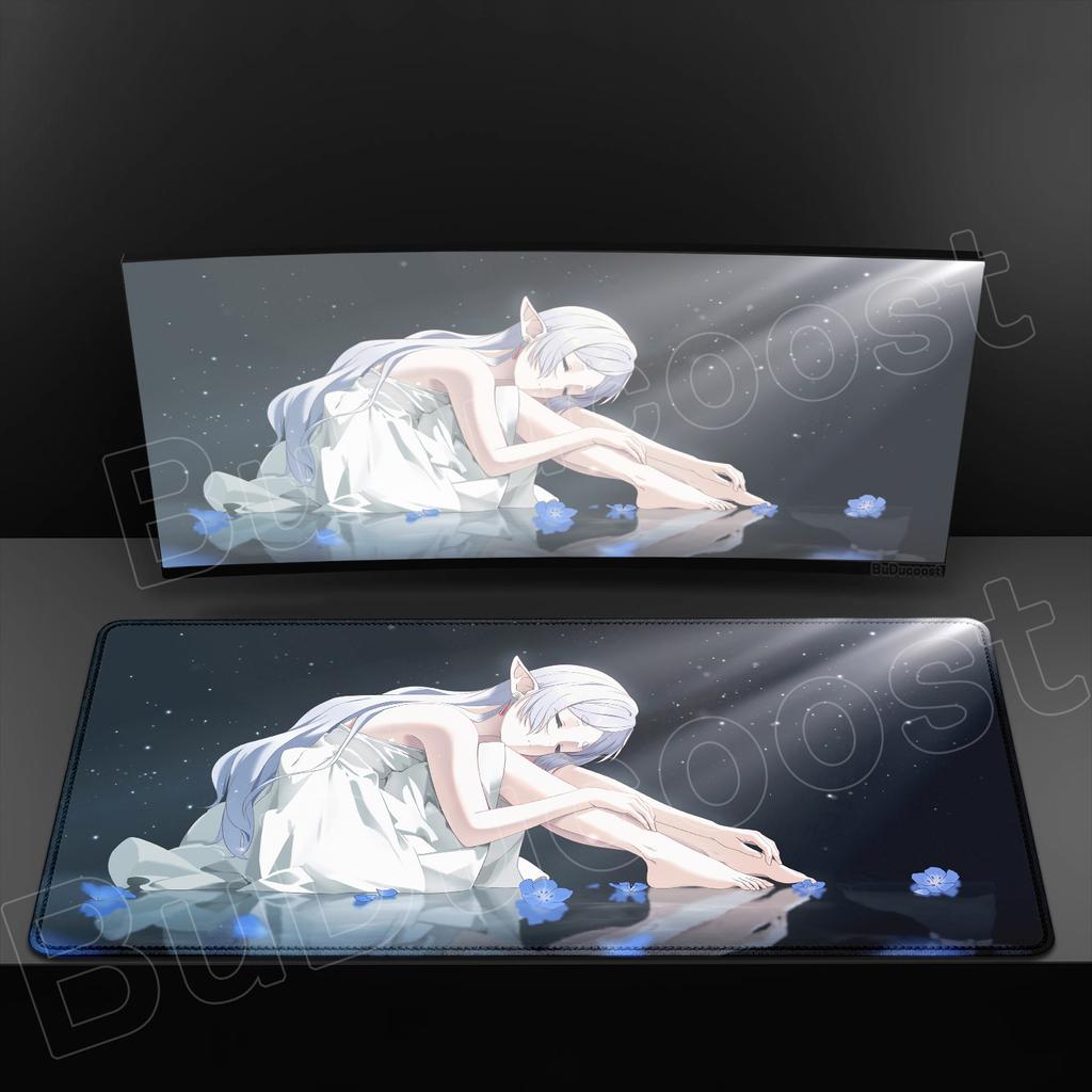 Exquisite Wallpaper Anime Sousou No Frieren Mouse Pad XXL HD Printing Mousepad Hot Large Game Non-slip Rubber MousePad Table Mat