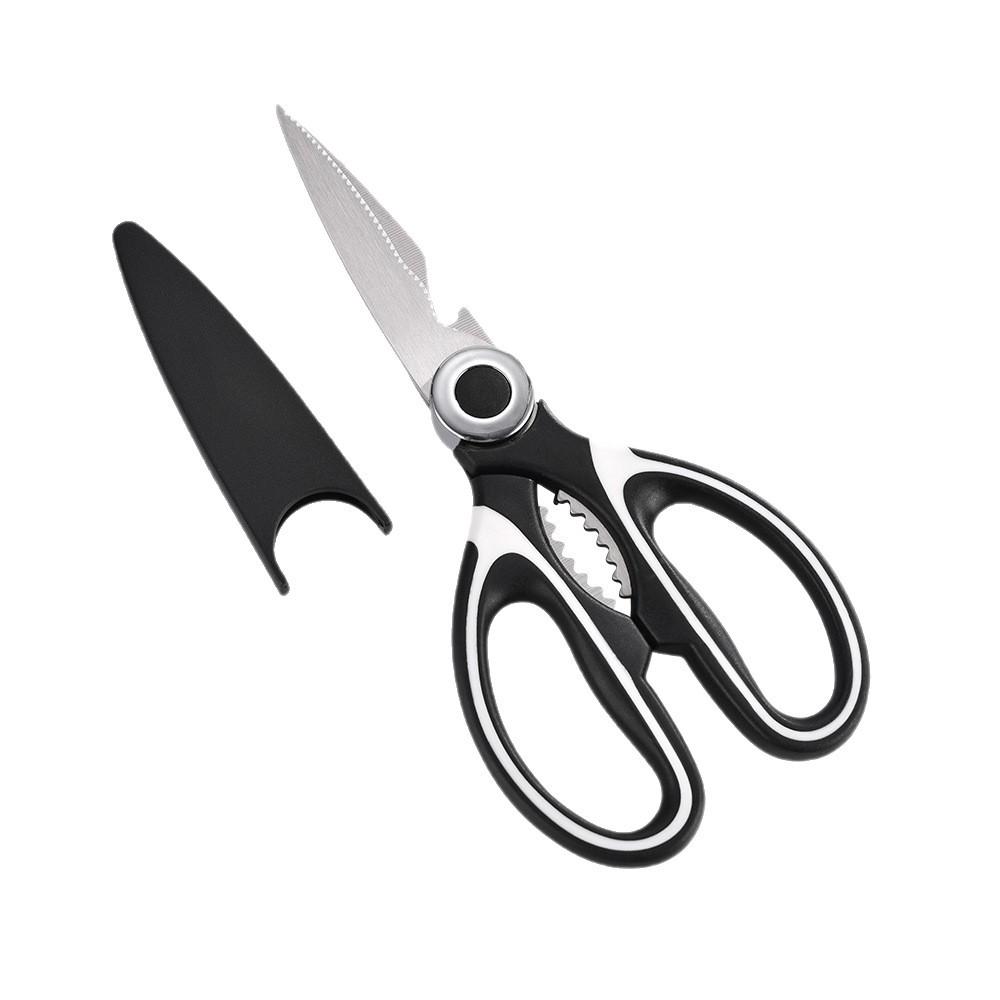 Panda Stainless Steel Multipurpose Kitchen Scissors with Nutcracker – Heavy-Duty for Food & Chicken Bones