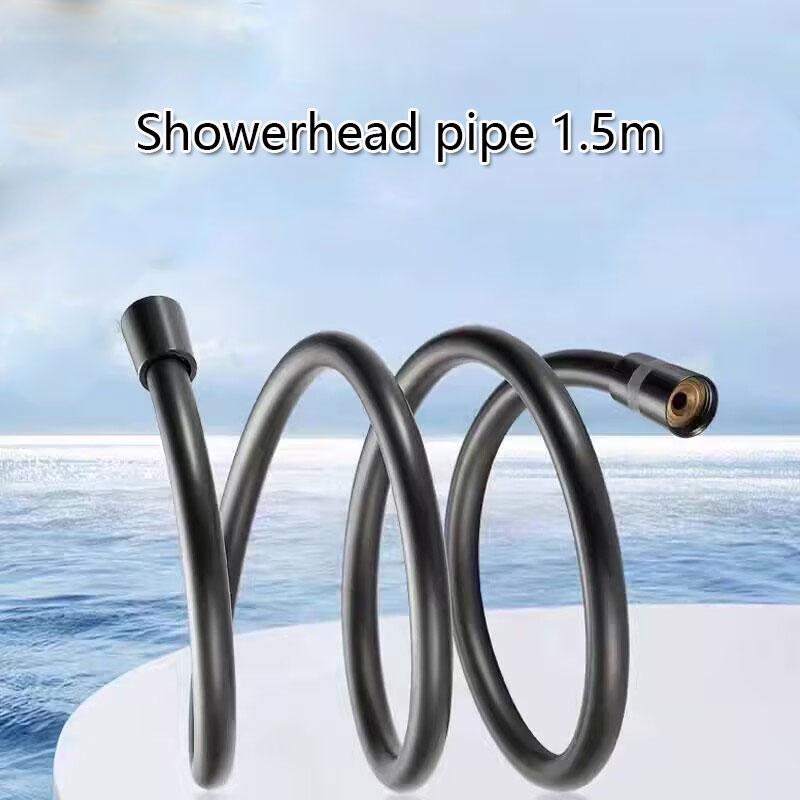 1,5 m Lång Duschslang Explosionssäker Anti-trassel Duschhuvudsslang Duschhuvuden Spray Rengör Duschslangar Ersättning Vattenrör