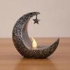 Eid Mubarak LED Candle Light Moon Star Ornaments 2024 Ramadan Kareem Home Decoration Eid Al Adha Gift Festival Party Supplies